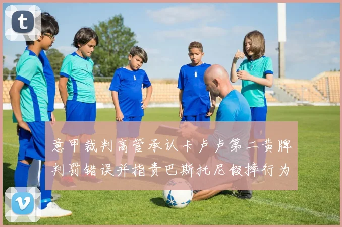 意甲裁判高管承认卡卢卢第二黄牌判罚错误并指责巴斯托尼假摔行为